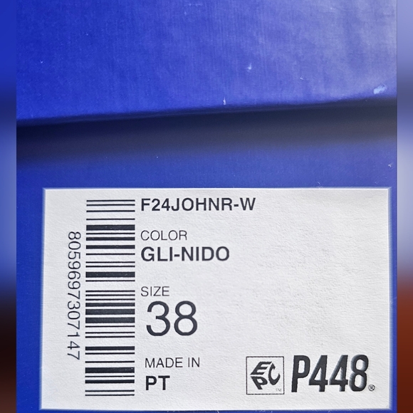 John Low P448 GLITTER Mint Sneakers Womans 38/US 8 GLINIDO $300 NIB - Picture 16 of 16